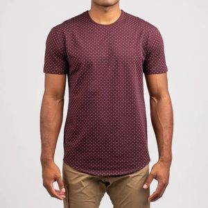 BYLT Lux Dotted Drop Cut Short Sleeve Shirt L